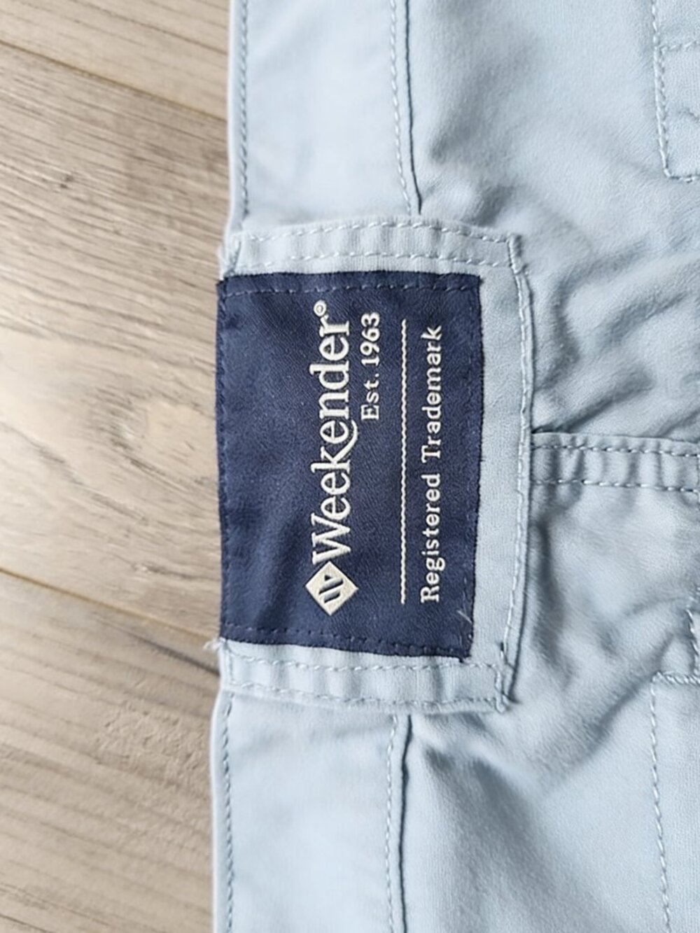 Weekender Trader Cargo Men's Shorts Light Blue Size 38 Hiking Camping - Picture 3 of 5